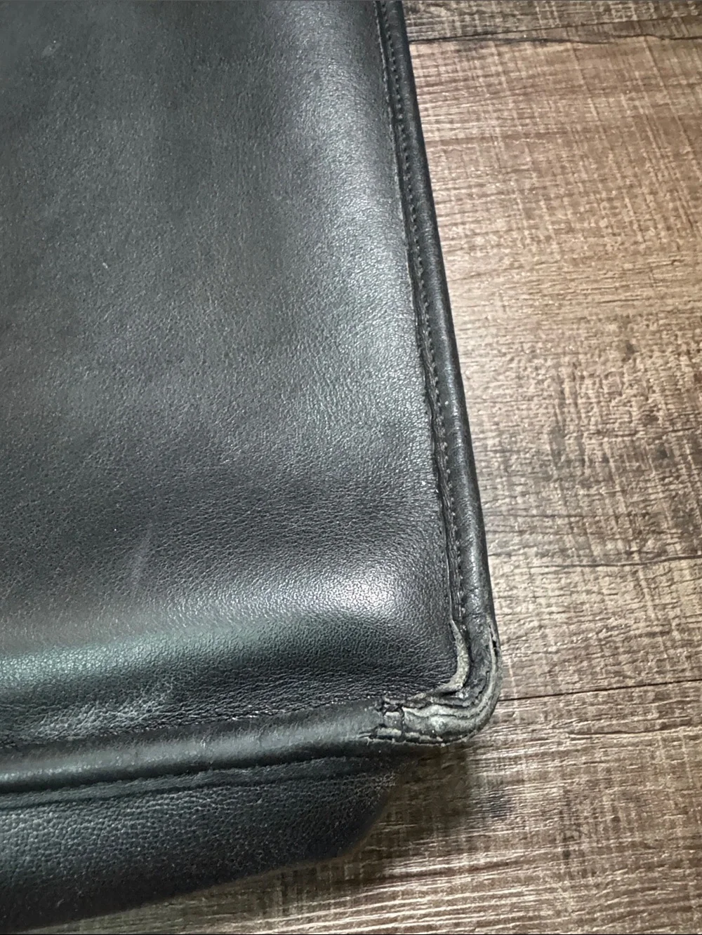 Vintage Coach Black Embassy Leather Briefcase
